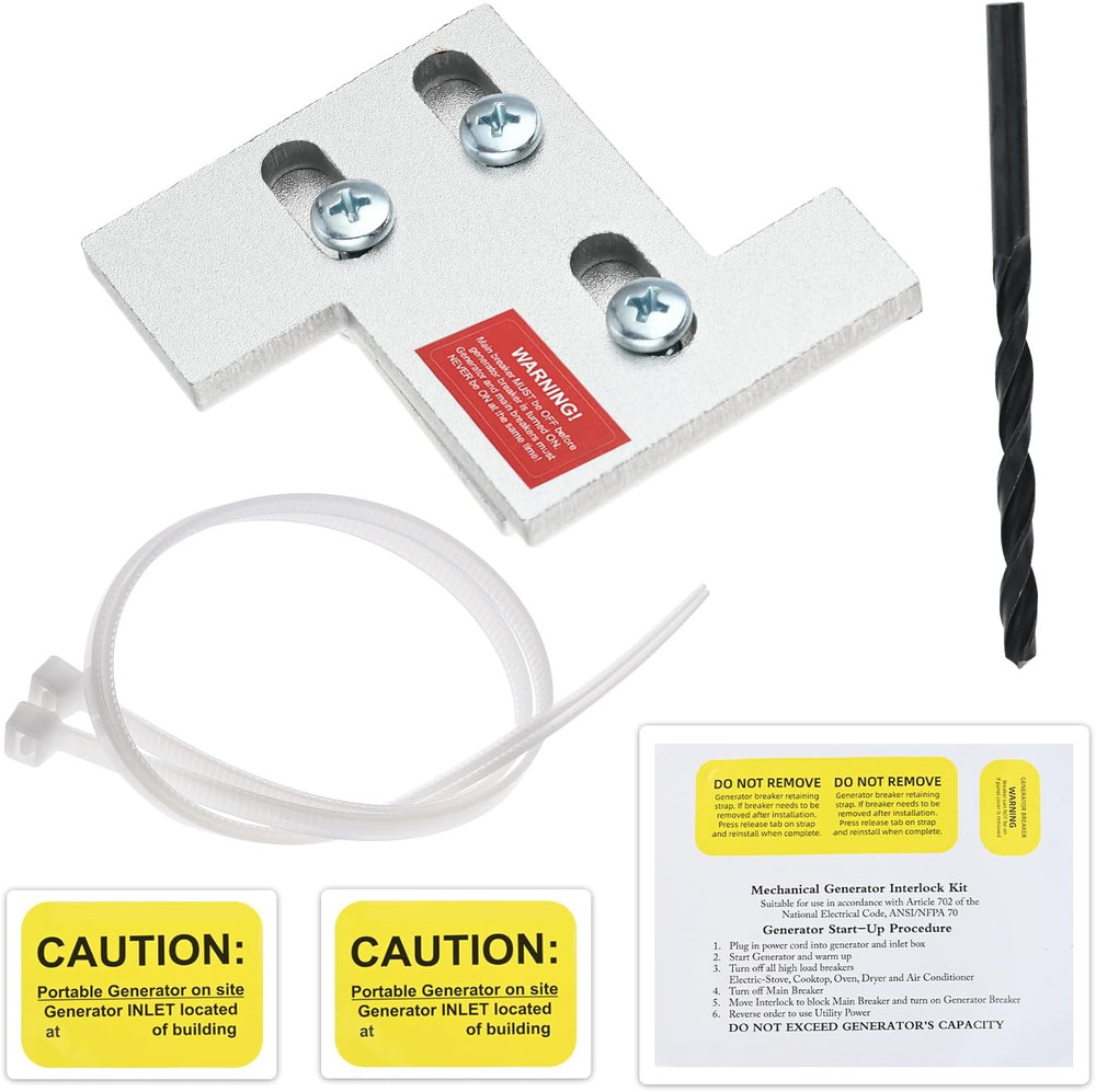 Generator Interlock Kit Compatible with General Electric GE 150 or 200 Amp Pa...