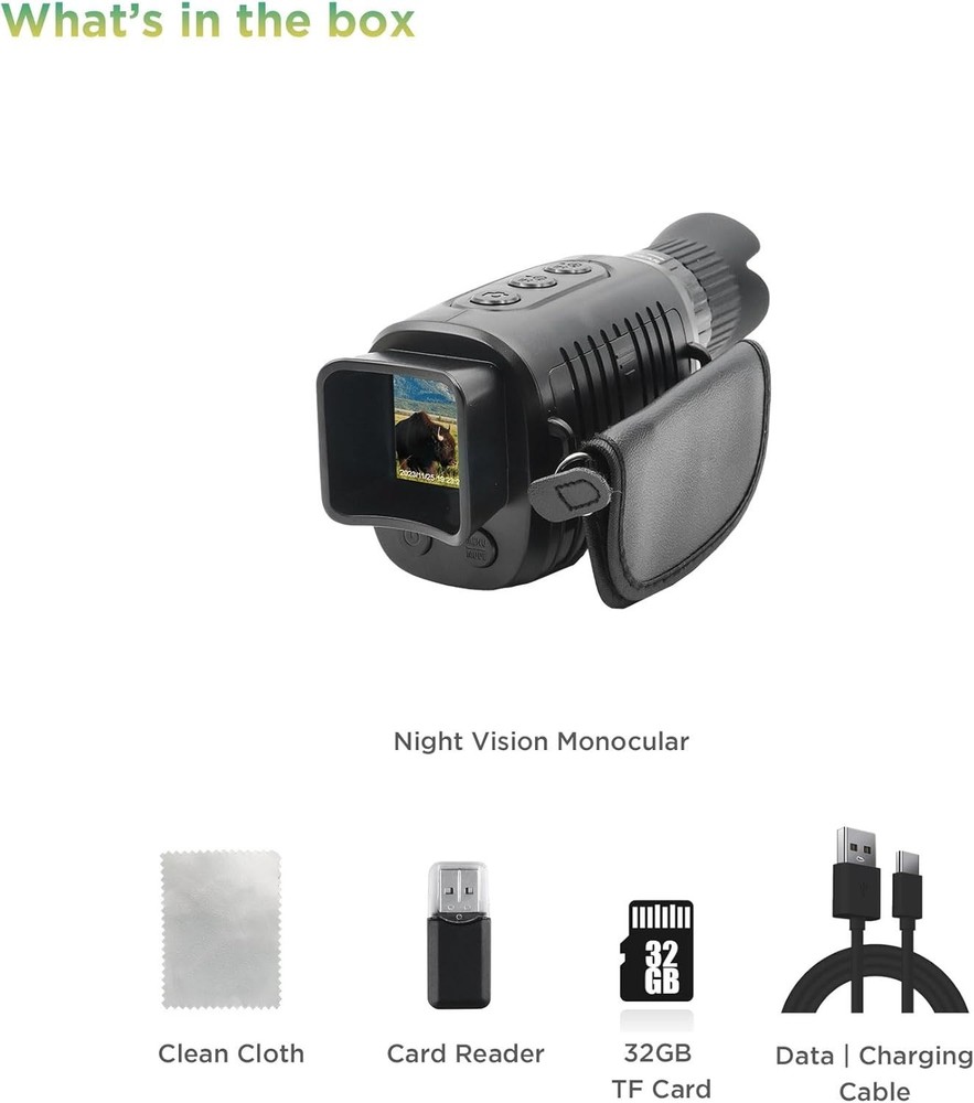 1080p Infrared Monocular - 32GB Included