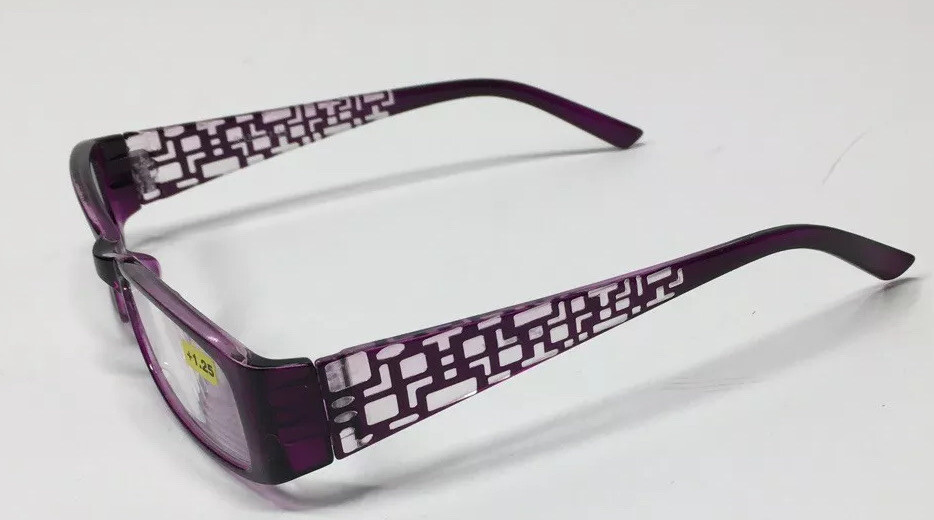 Reader glasses Slim Rectangle Lens. Multiple Color Frame Choices R331