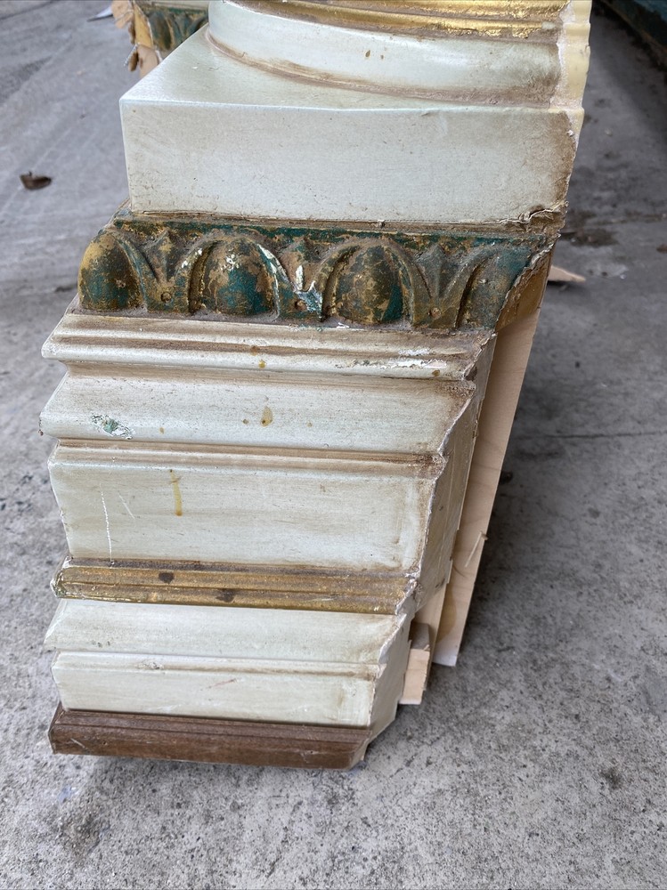 Fluted half columns 24k Goldleaf Le belvedere castle 96.5