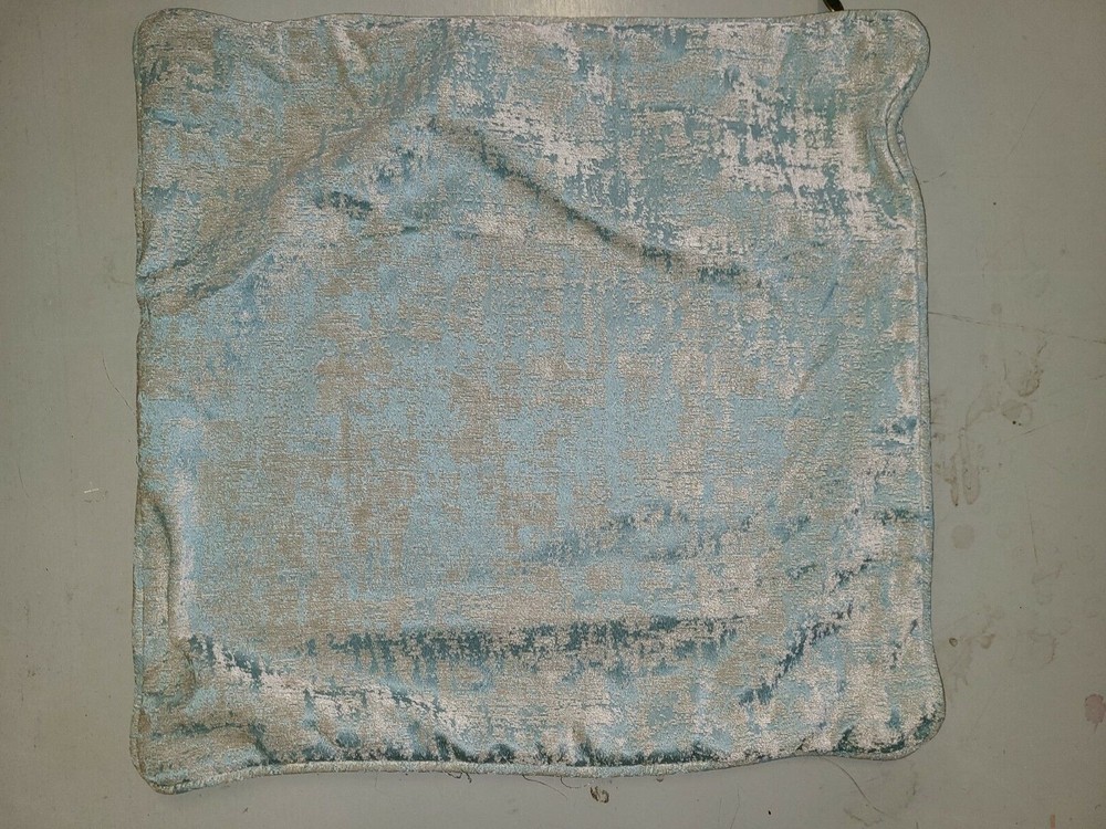 Pier 1 "Aqua Chenille" 18" Pillow Cover