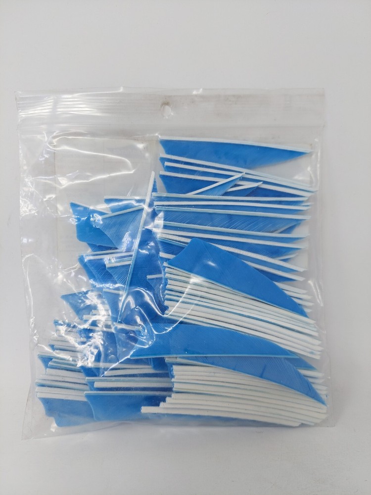 100pk Gateway Feathers 3" Right Wing: Shield Sky Blue 300RSSBL-100
