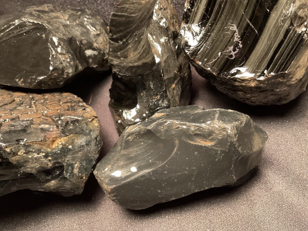 ~RW~ ROUGH/UNPOLISHED "OREGON OBSIDIAN" FOR KNAPPING