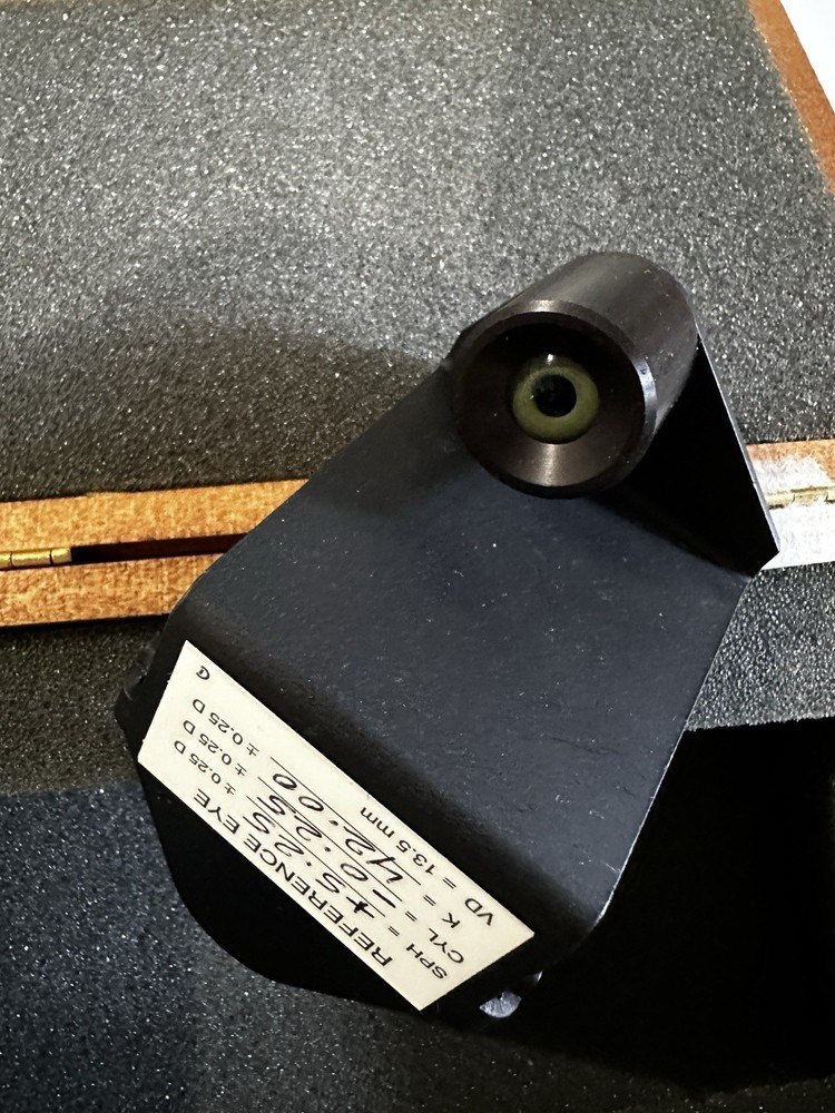 Zeiss Humphrey Reference Eye Test Eye Calibration Accessory W/ Case