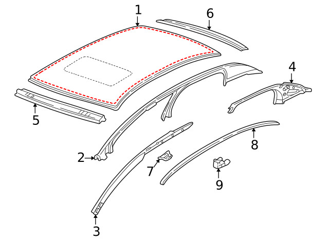 Genuine GM Inner Rail 25661088