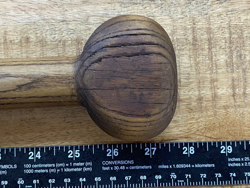 Vintage Maine Paddle Spud Long Handle Handled Bark Peeling Tool Barkspud