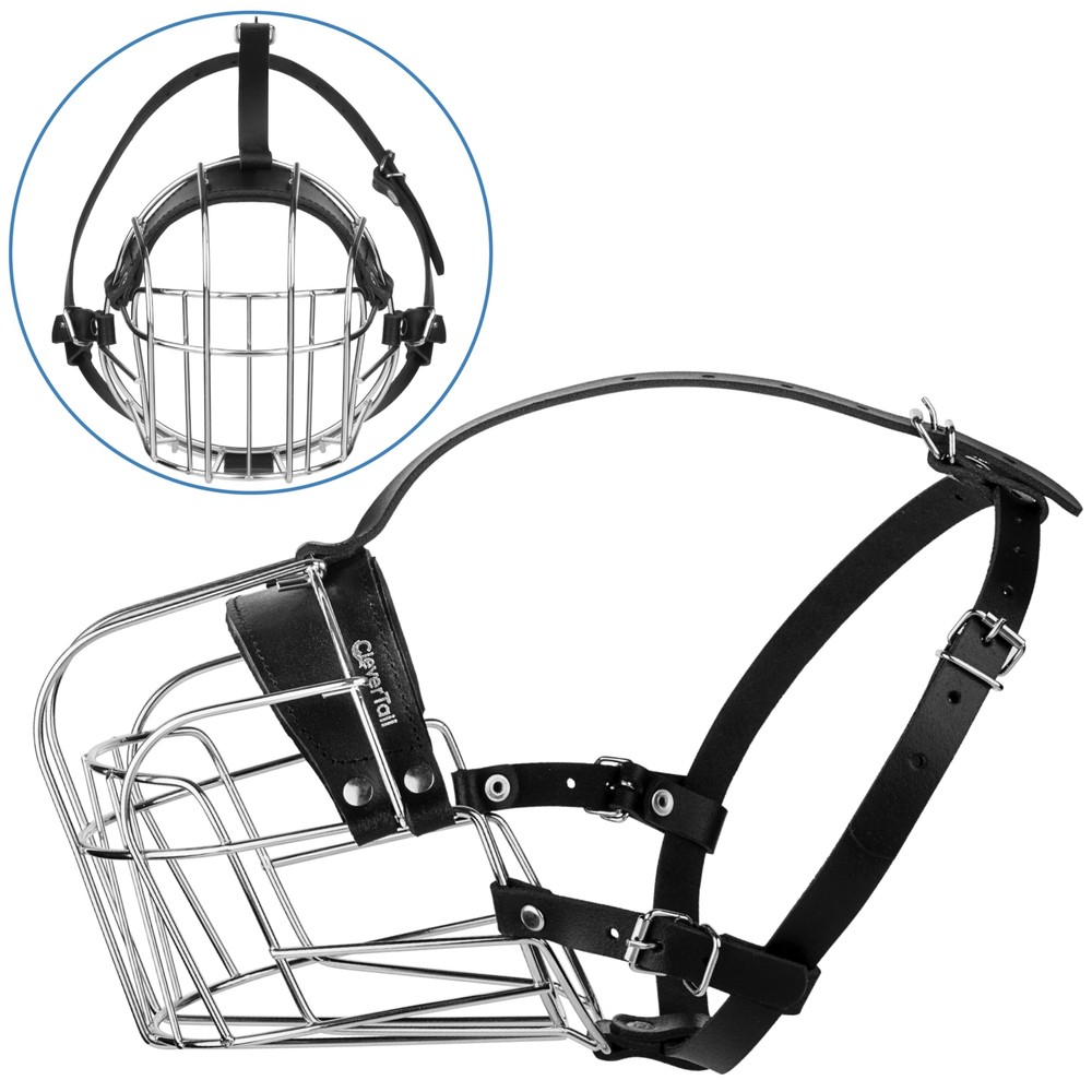 Extra Large Dog Muzzle for Rottweiler – XL Heavy Duty Rottweiler Muzzle – Met...