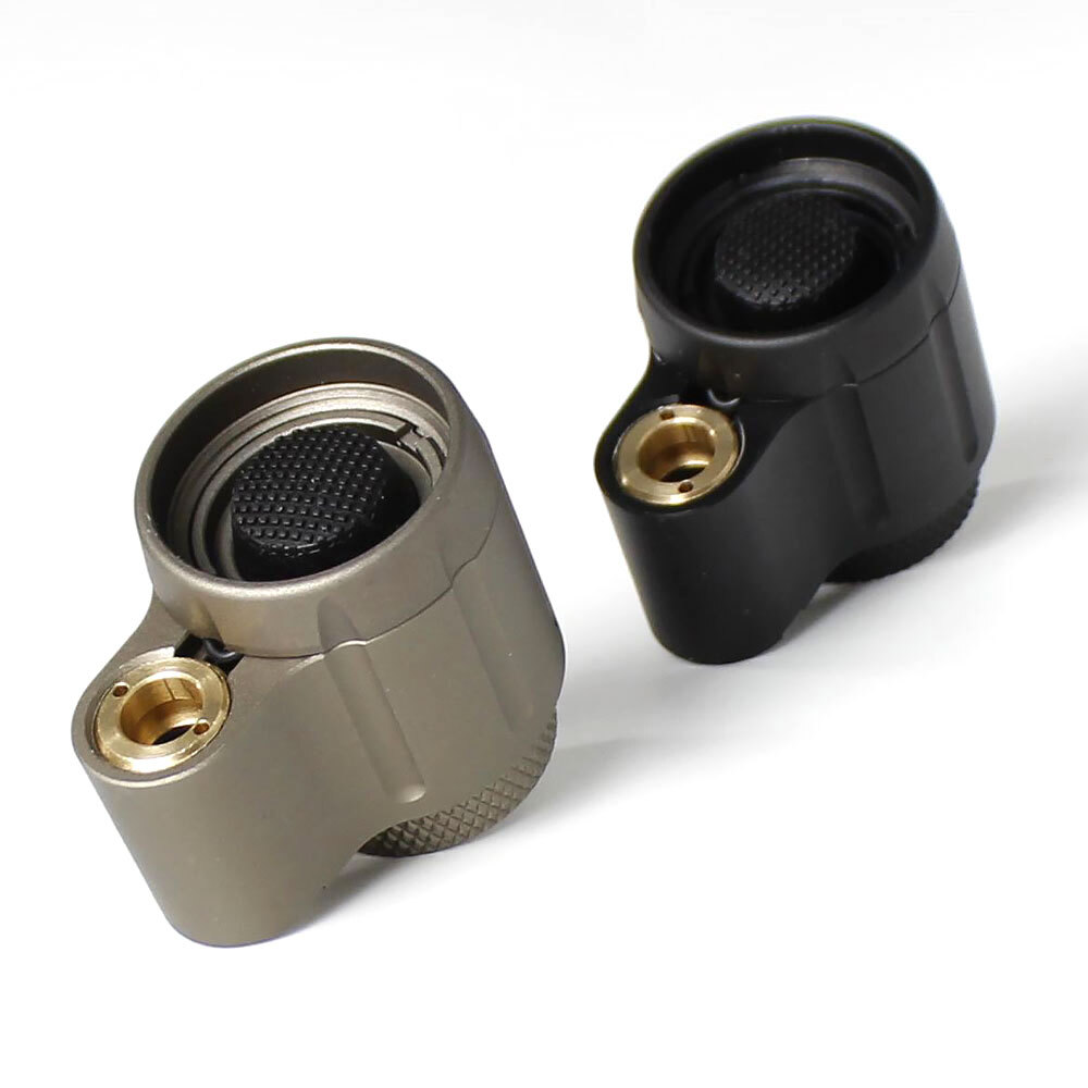 Tactical Dual Function Flashlight Switch Rear Cover For M300 M600 Tailcap Metal