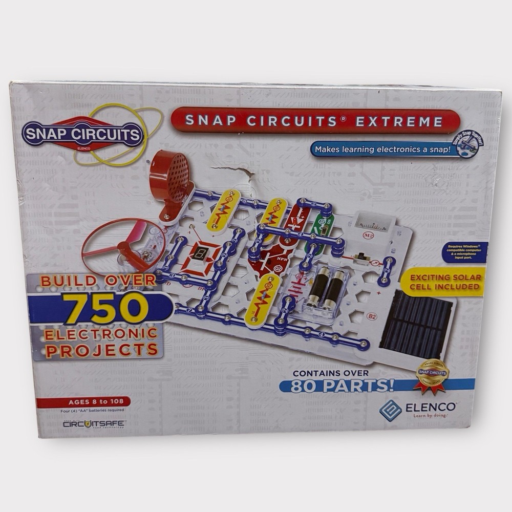 Elenco Electronics Snap Circuits Extreme 750 Projects Kit Sc-750 Complete STEM