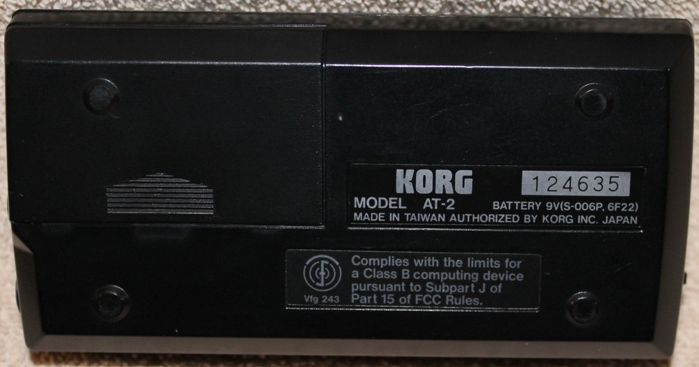 KORG AT-2 Auto Chromatic Tuner with Original Packaging, Powers On