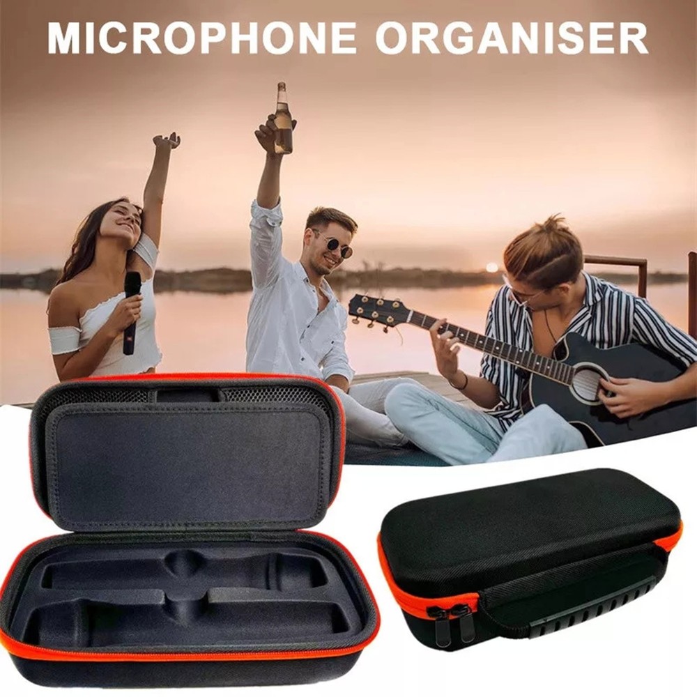 Portable Microphone Organizer Bag Protective Case For JBL Party Box Wireless Mic