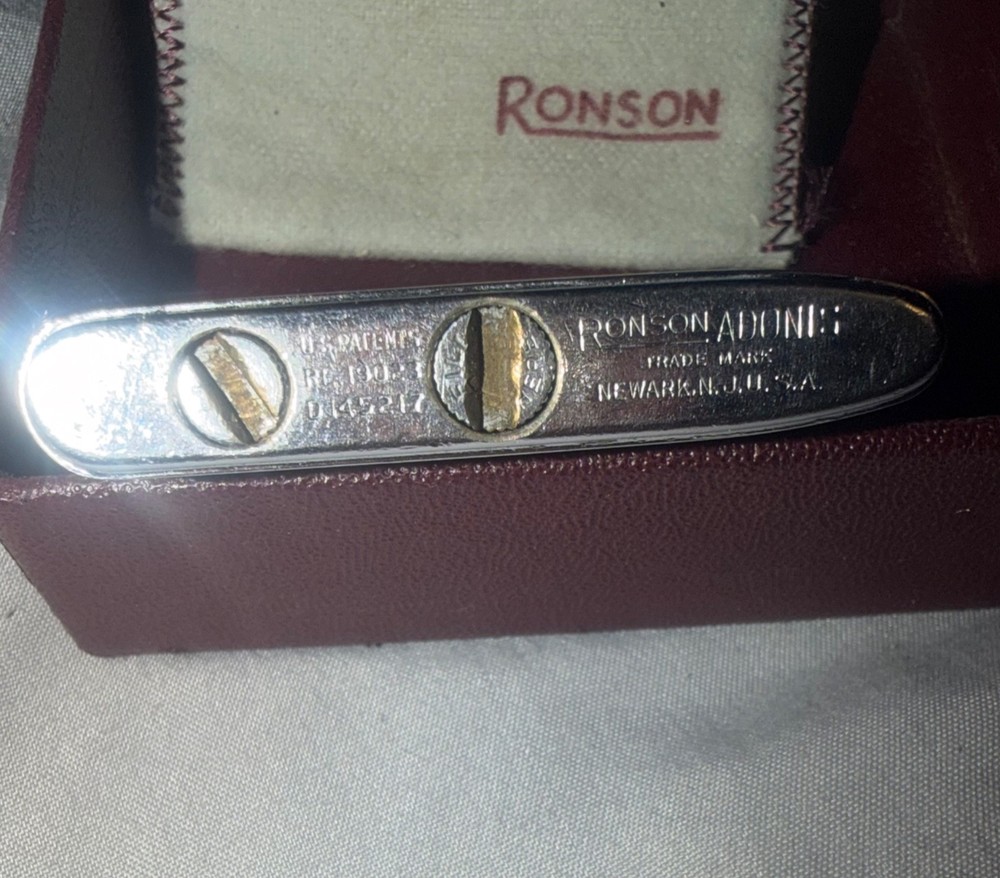 1940s Ronson Mastercase, Tuxedocase, & Lighter set