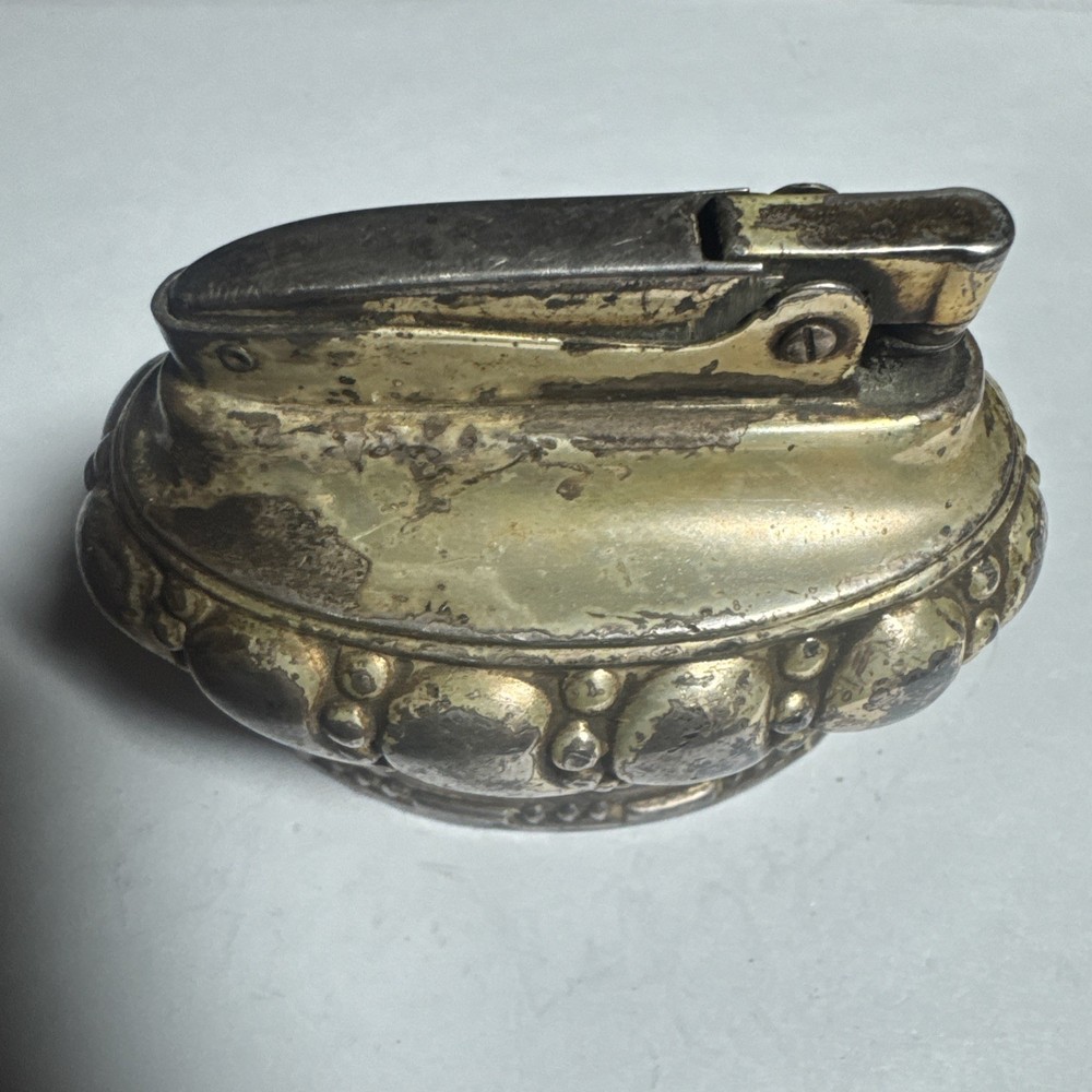 Vintage Silver Plate RONSON CROWN Table Lighter US