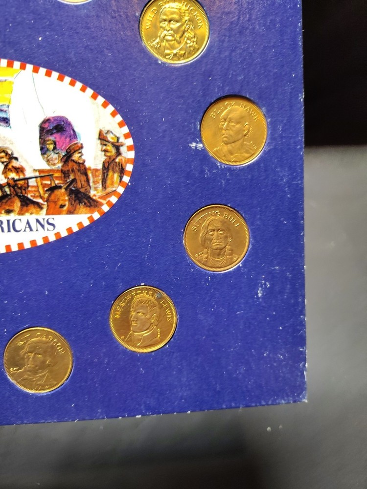 Franklin Mint 1970 Rugged Americans Coin Set Complete