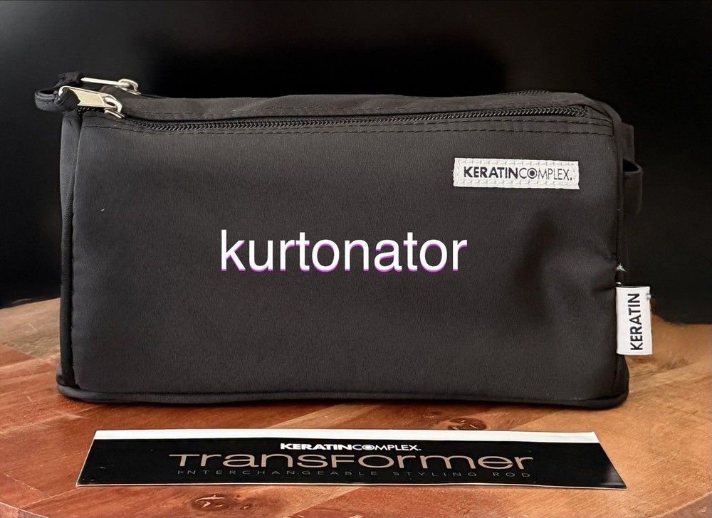 Keratin Complex Transformer Interchangeable Styling Rod with Travel Bag, Mat NEW