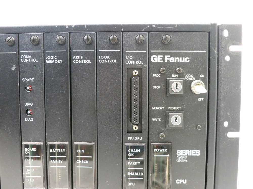 GE Fanuc Series Six Programmable Controller PLC Rack CPU I/O Modules Series 6