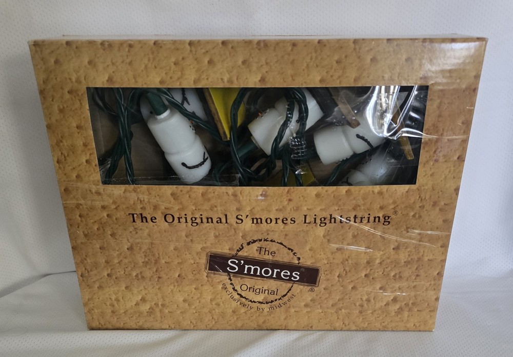 Midwest Original S’MORES 10 Lightstring  Plastic Camping Snowman Lights Works