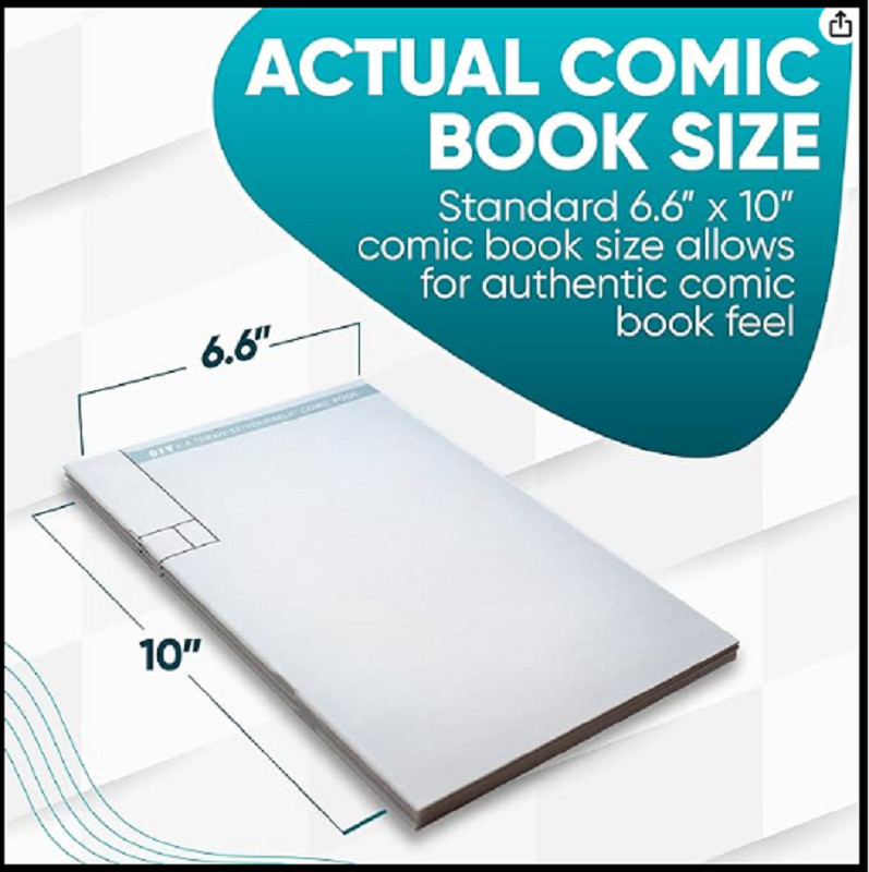 Koala Tools - Blank Comic Book Draw-It-Yourself Comic Sketch Book with Dynami...