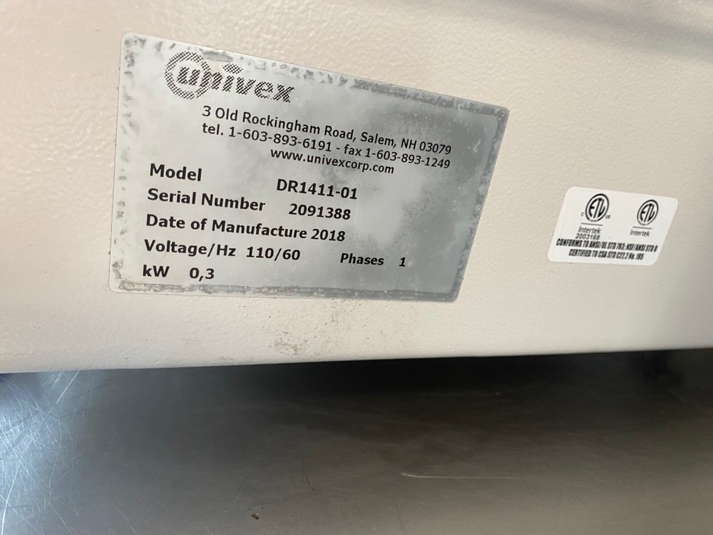 Univex Dough Divider (Model: DR1411-01)