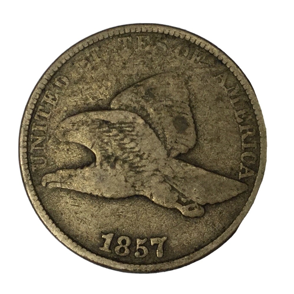 1857 1C Flying Eagle Cent F Uncertified #