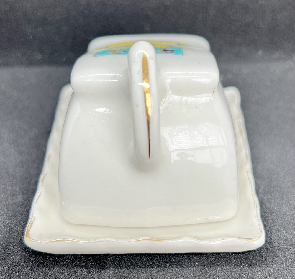 Vintage Weymouth Crested Covered Cheese Dish