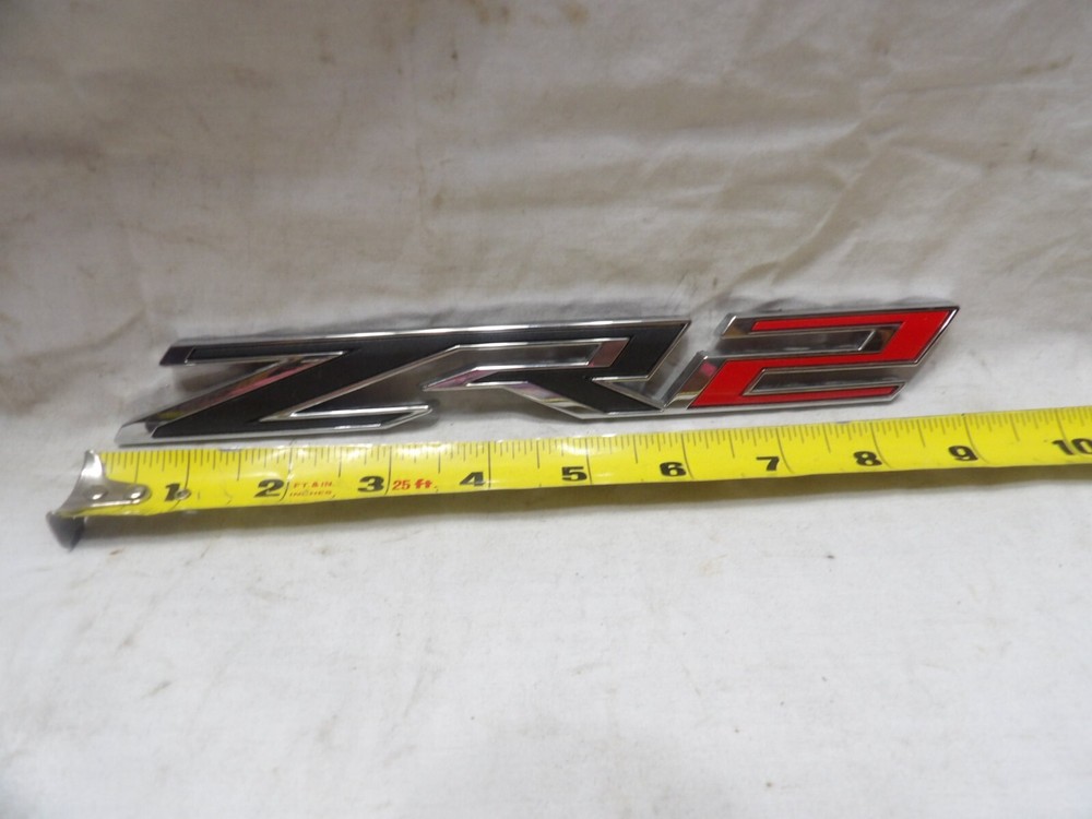 ZR2 1 pc. Emblem Black & Silver & Red