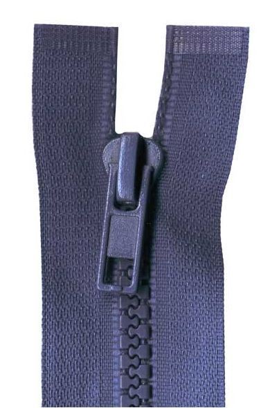 55cm Navy Open End Chunky Zip
