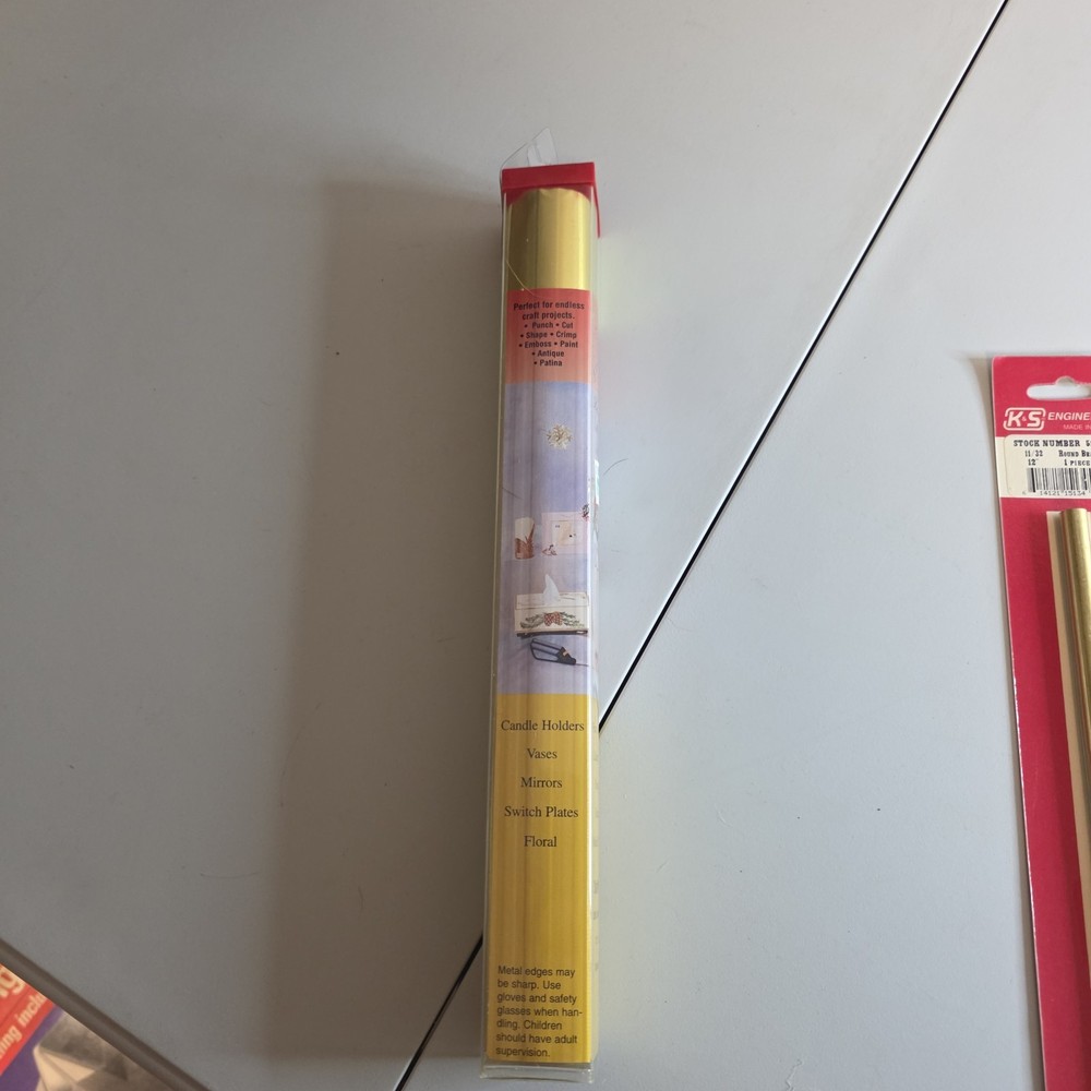 NEW K&S ENGINEERING CREATE WITH METAL SOFT BRASS 12”X30” ROLL #6010
