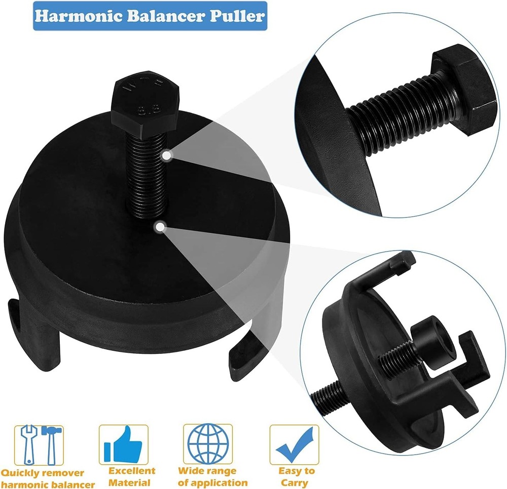 LS Harmonic Balancer Puller Tool 25264 Crank Pulley Puller for GM Chrysler,Dodge