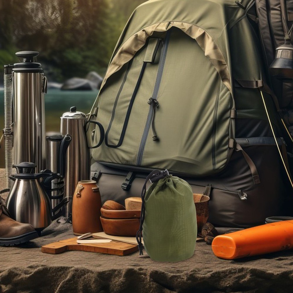 Small Waterproof Drawstring Bag Compression Stuff Sack Raincoat