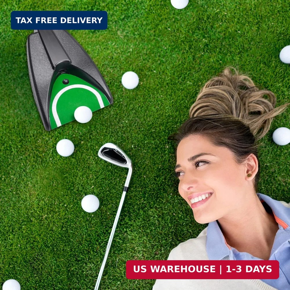 Automatic Putting Machine - Auto Returning Golf Cup Training Aid for Indoor/Outd
