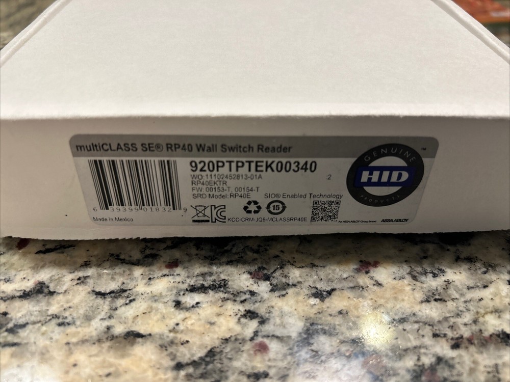 HID 920PTPTEK00340 multiCLASS SE RP40 Smart Card Reader