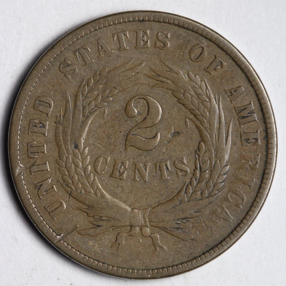 1868 Two Cent Piece FINE E137 T
