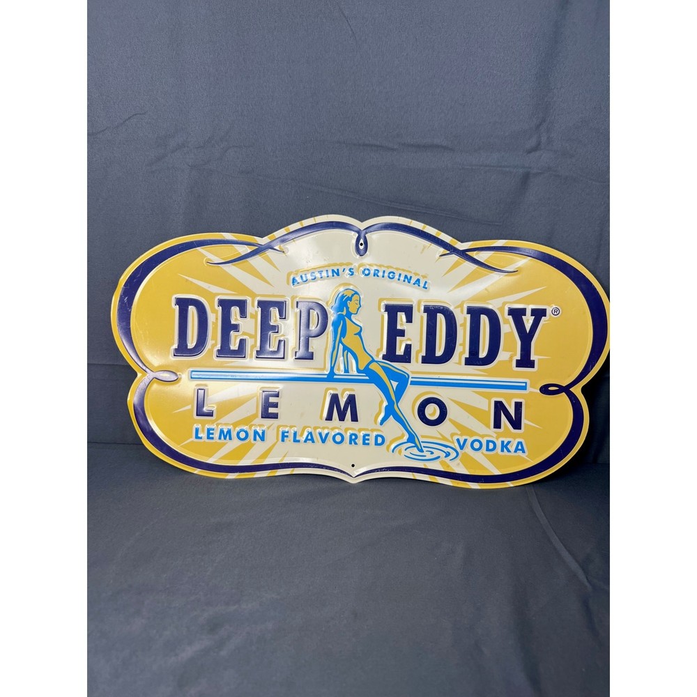 Deep Eddy Lemon Vodka Metal Bar Sign
