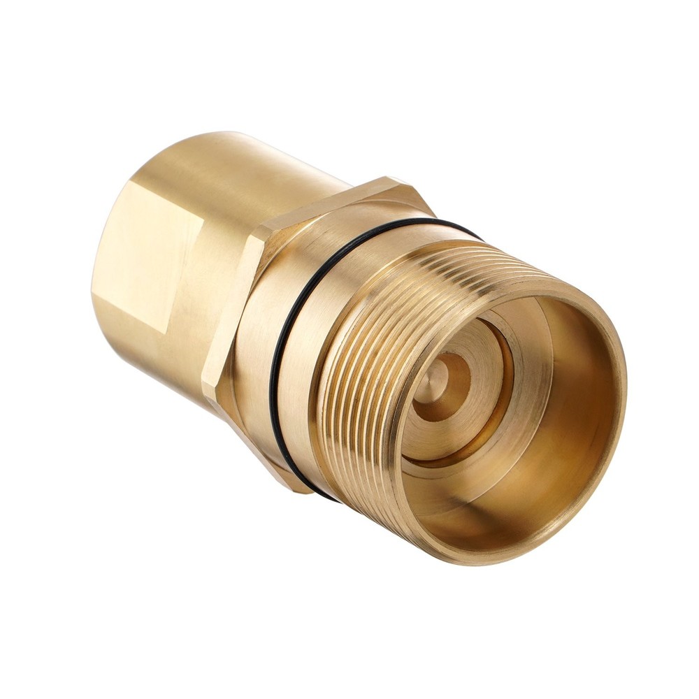 1 inch Wet-Line Wing Nut Hydraulic Quick Coupler / Coupling Set Brass NPT Screw