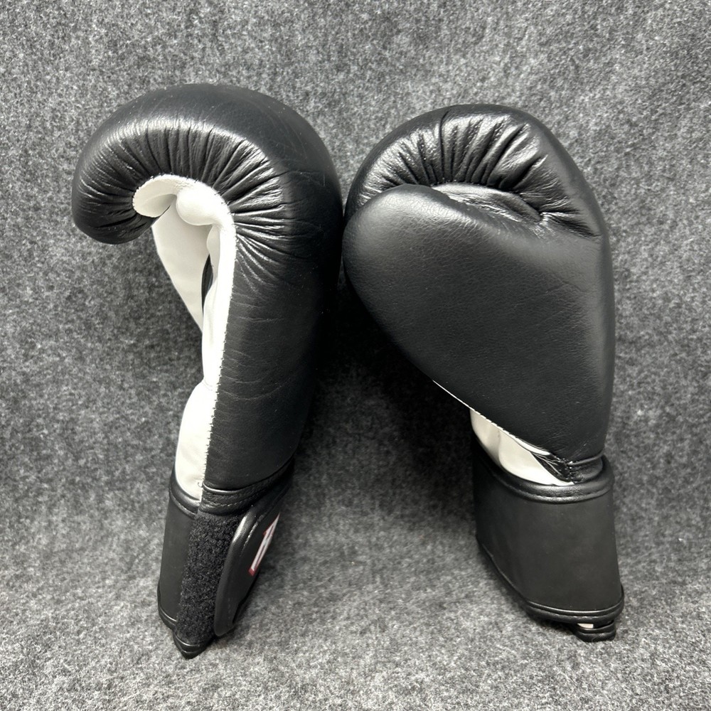 Revgear Boxing Gloves 12oz Pro Training Durable Black White
