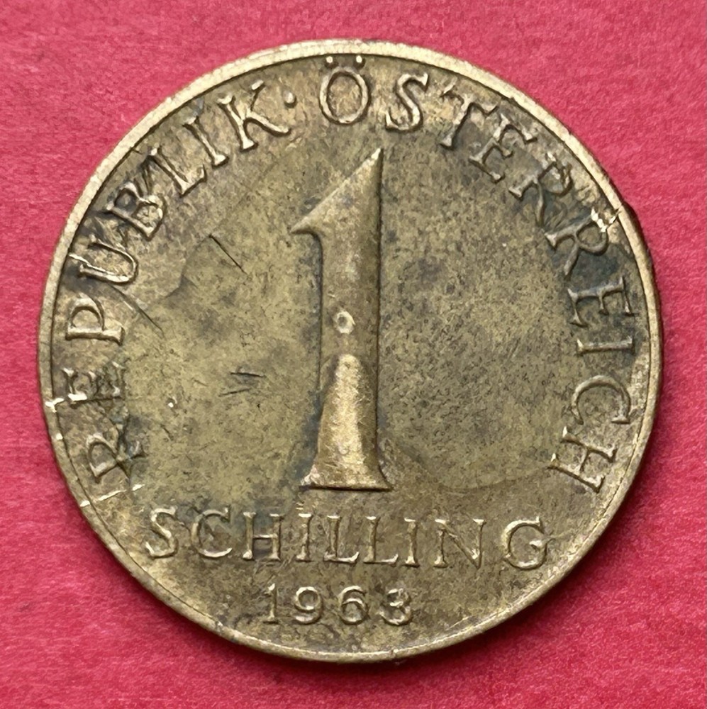 1963 Austria 1 Schilling Coin
