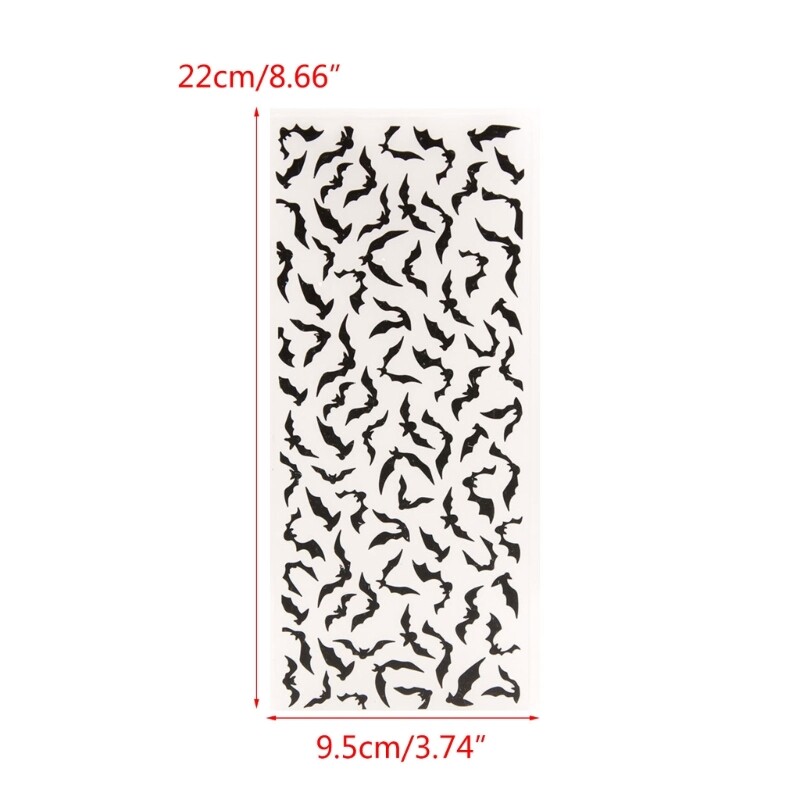 Halloween Bat Embossing Folder Embossing Stencil Embossing Templates