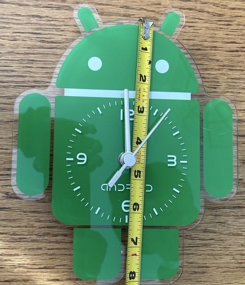 Android Analog Robot Clock “Bugdroid”