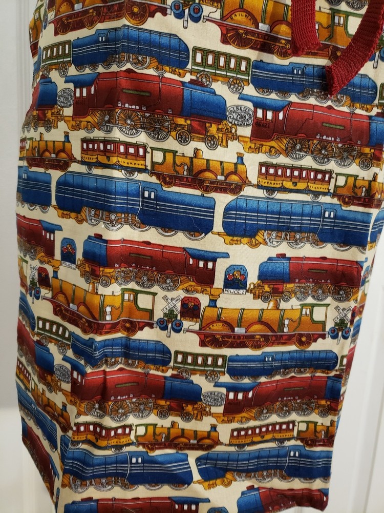 Railroad Train Apron Grilling Cooking