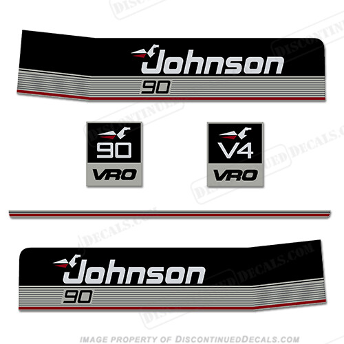 Fits Johnson 1986 90hp VRO Decals