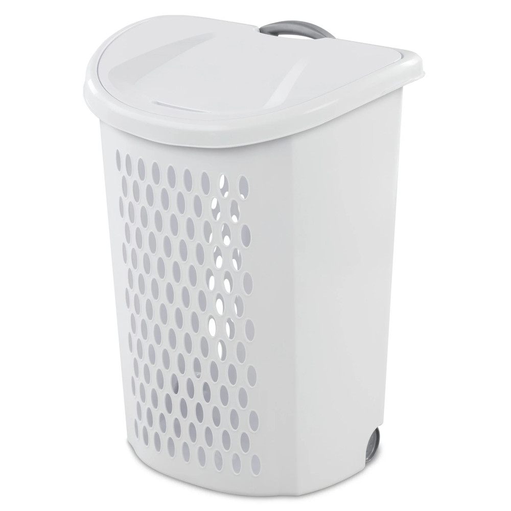 Ultra™ Wheeled Hamper, Plastic Laundry Hamper with Handle and Wheels for Easy Tr