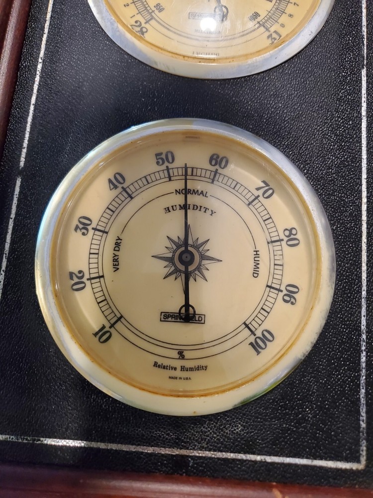 Vintage Springfield Weather Station . Framed
