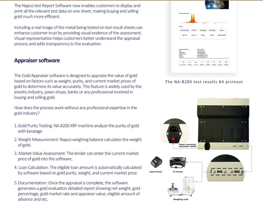 XRF Automatic Spectrum Analyzer Gold platinum Purity Au, Ag, Cu, Pt, Pd,Rh,Cd