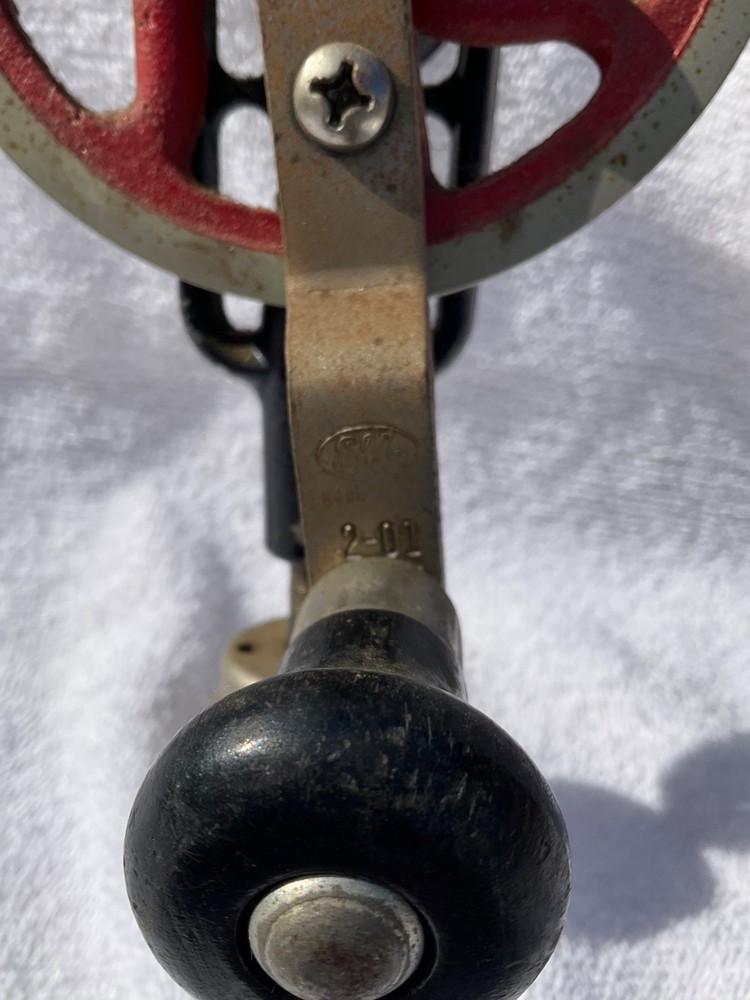 SOJO 2-01 ANTIQUE HAND DRILL WITH BITS IN HANDLE