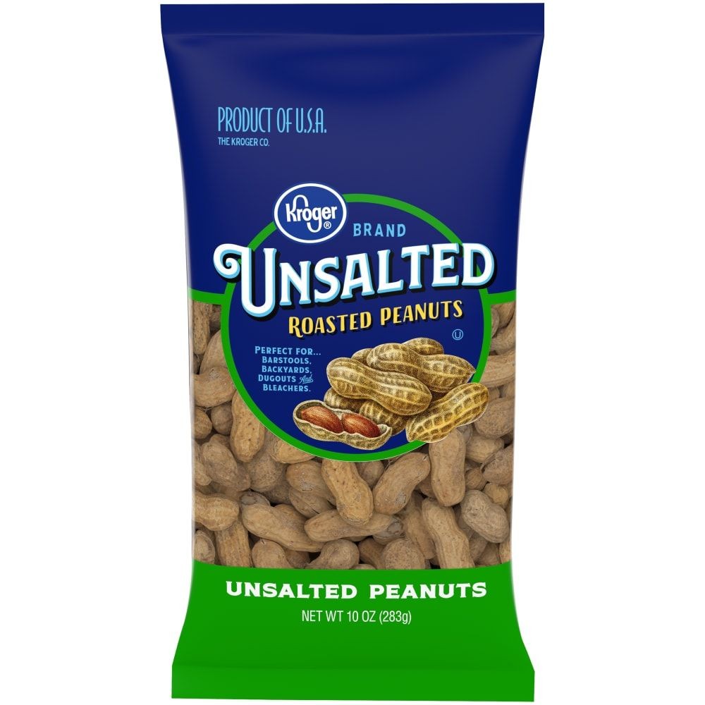 Kroger Unsalted In-Shell Peanuts 10 oz - Pack of 3