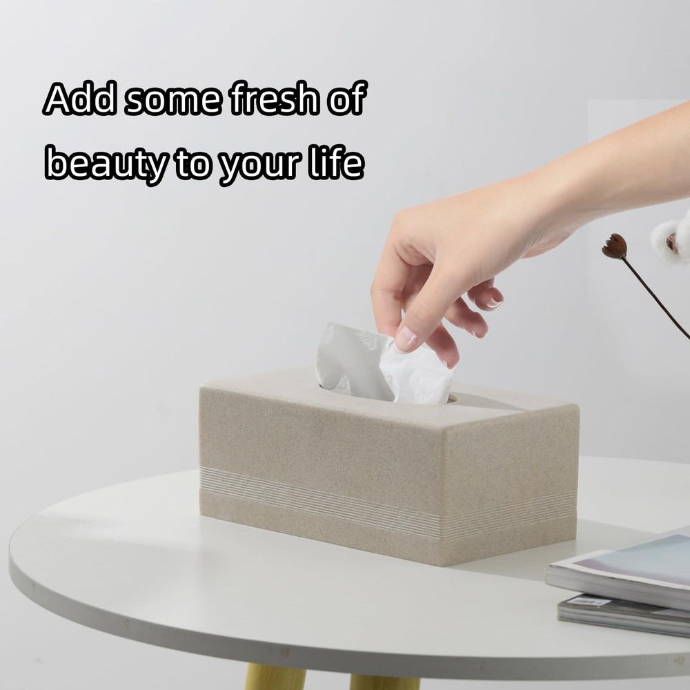 Tissue Cover Rectangle, Resin Tissues Holder Covers Rectangular Holder Case D...