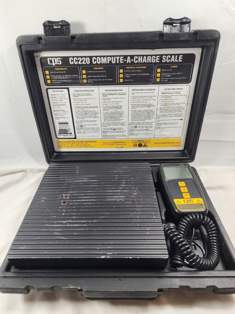 CPS CC220 Compute-A-Charge Refrigerant Charging Scale