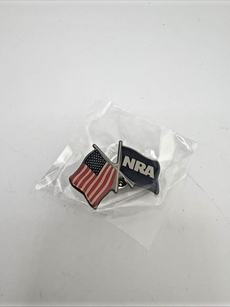 NRA Flag Label Pin New