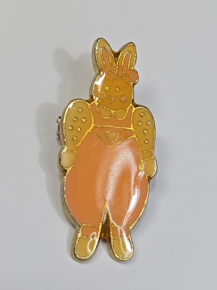 Rabbit With Overalls Lapel Pin